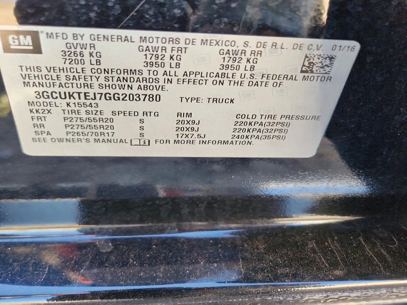 2016 Chevrolet Silverado K1500 High Country