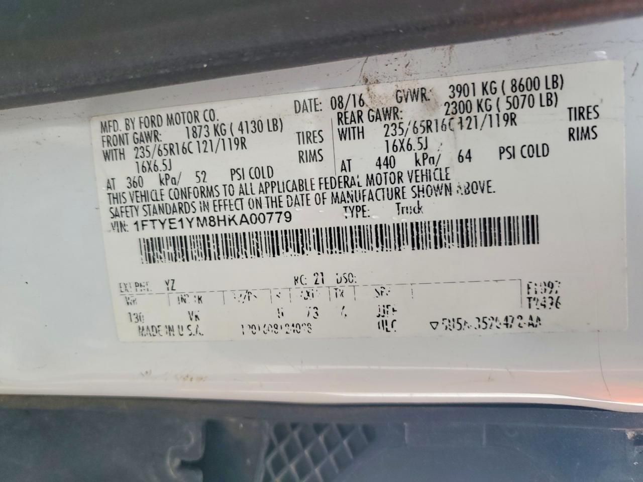 2017 Ford Transit T-150