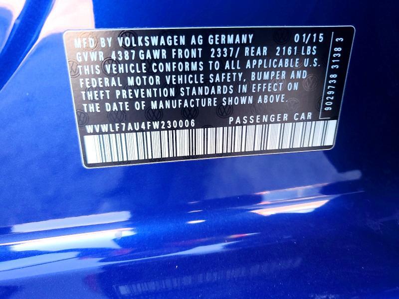 2015 Volkswagen Golf r