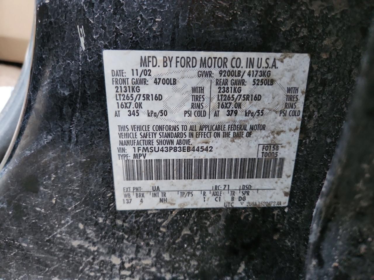 2003 Ford Excursion Limited