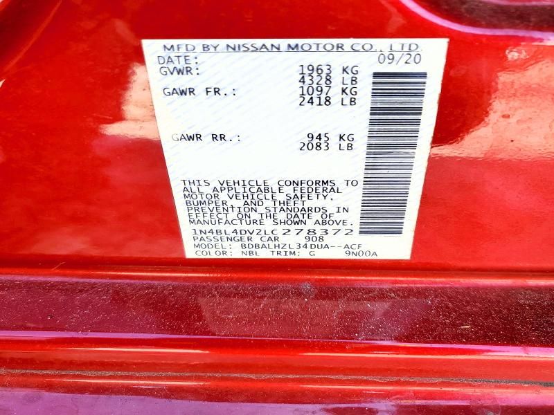 2020 Nissan Altima sv