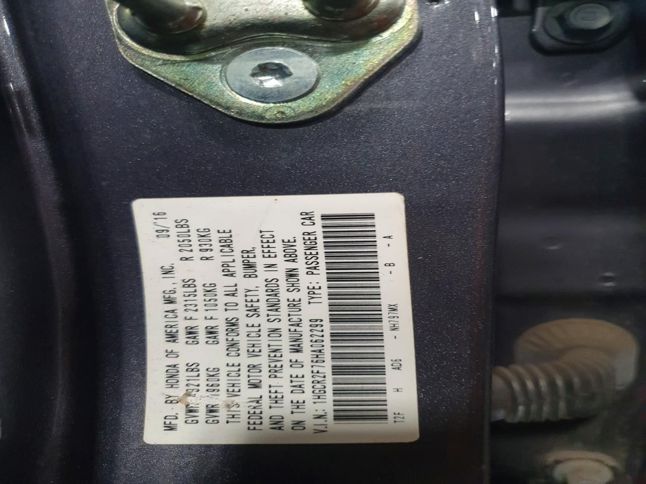 2017 Honda Accord ex