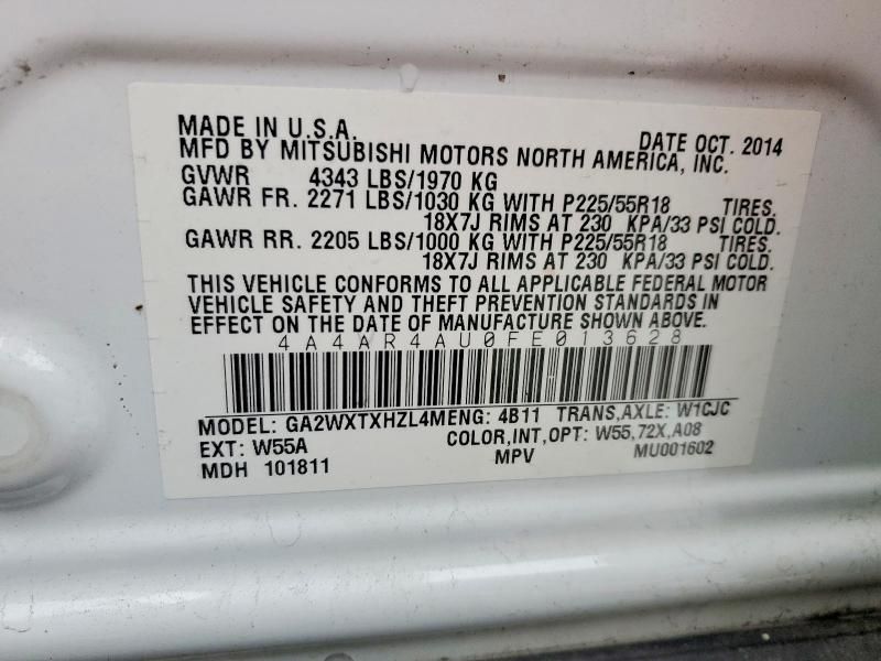 2015 Mitsubishi Outlander Sport se