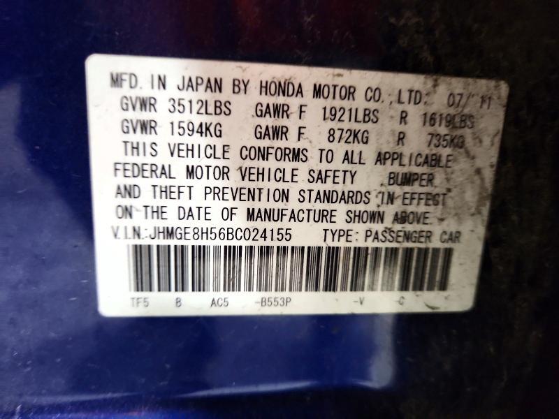 2011 Honda Fit Sport
