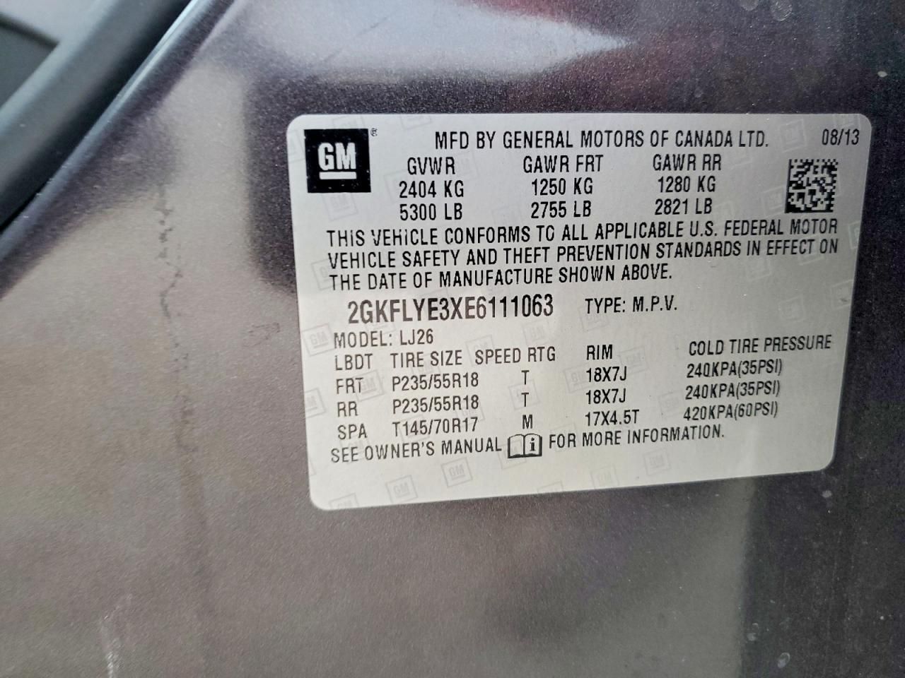 2014 GMC Terrain slt