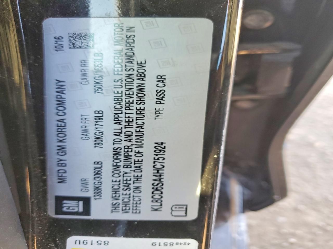 2017 Chevrolet Spark 1LT