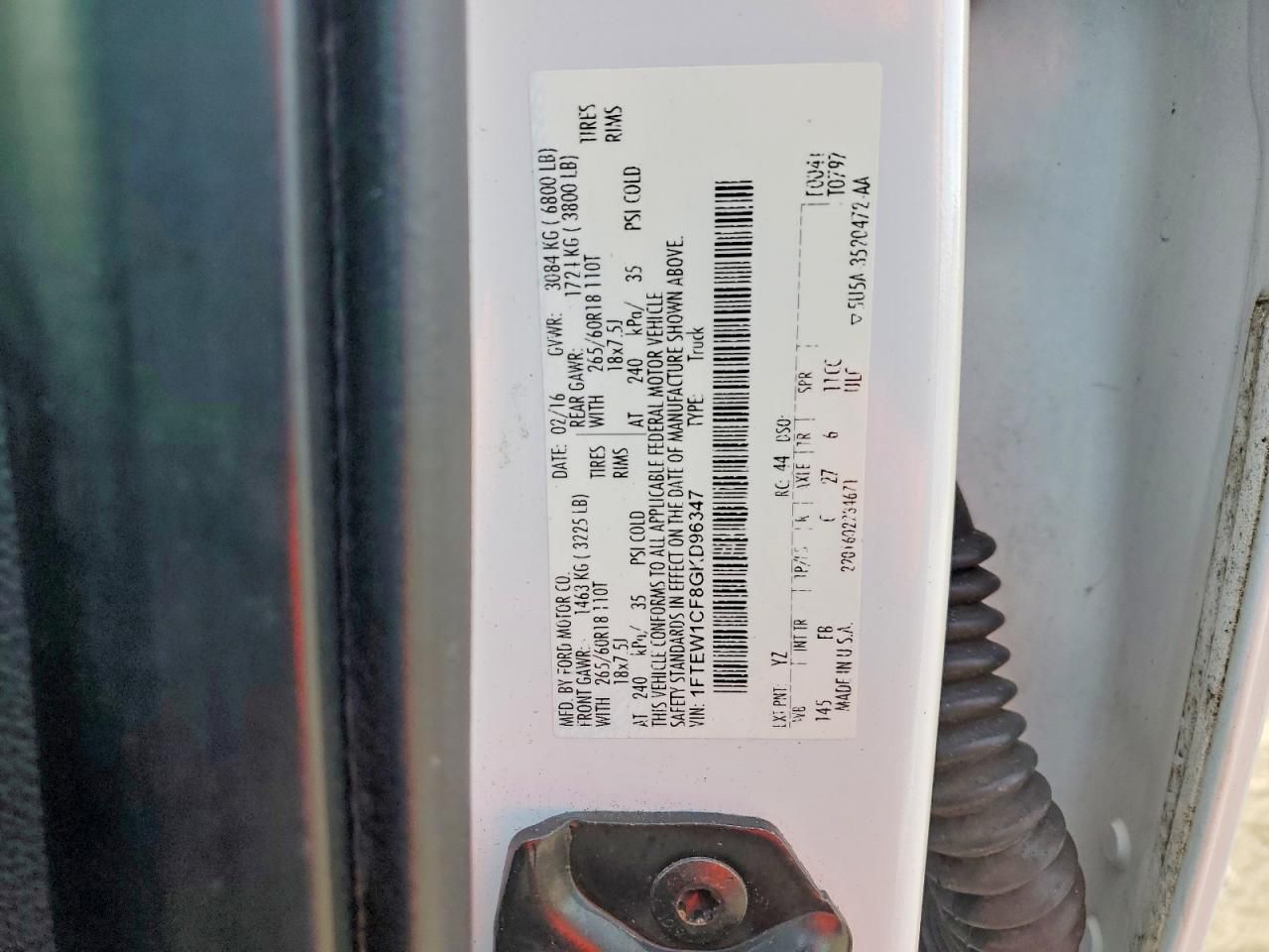 2016 Ford F150 Supercrew