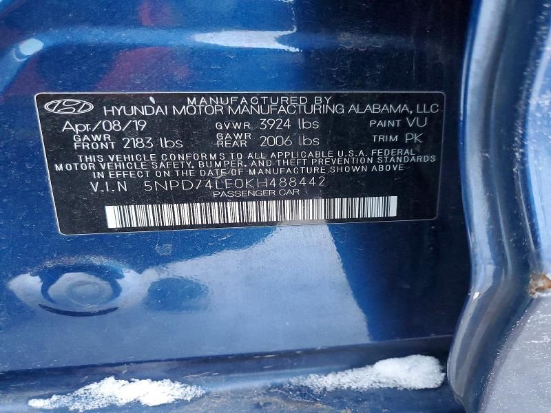 2019 Hyundai Elantra se