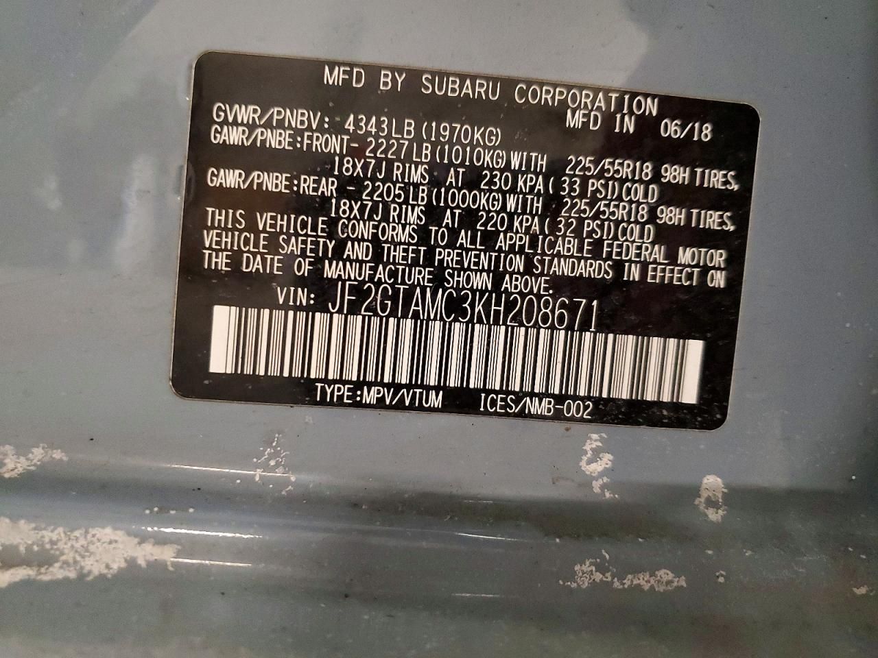 2019 Subaru Crosstrek Limited