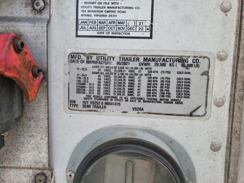 2022 Utility VS2RA Refrigerated Van Trailer