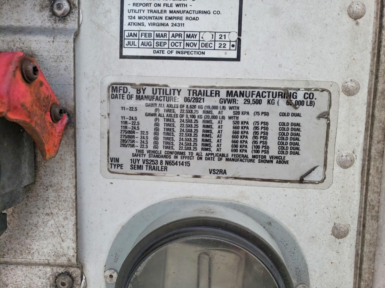 2022 Utility VS2RA Refrigerated Van Trailer