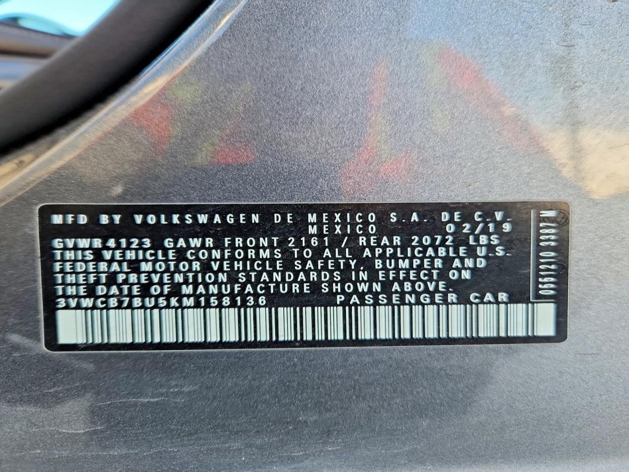 2019 Volkswagen Jetta s