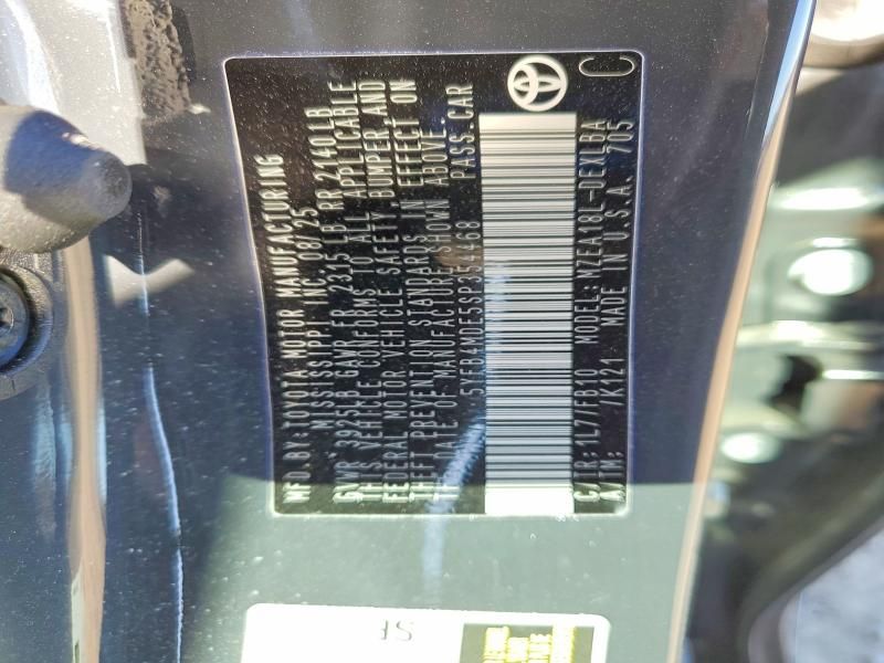 2025 Toyota Corolla le