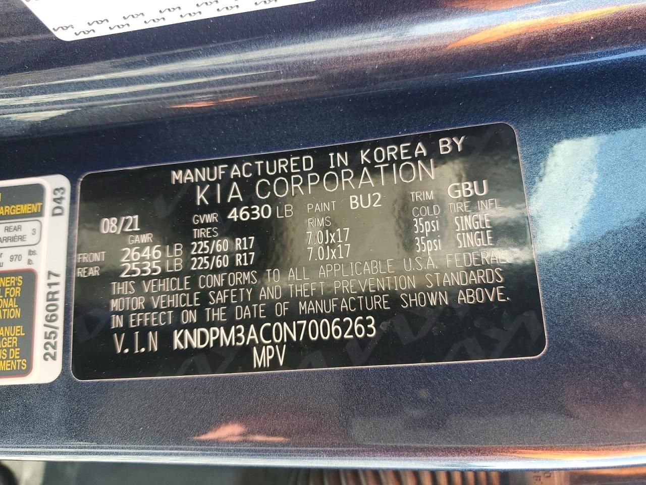 2022 KIA Sportage lx