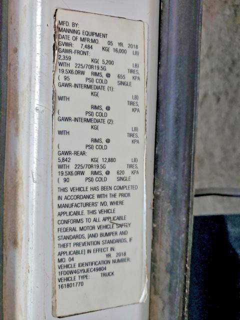 2018 Ford F450 Super Duty Flatbed Truck