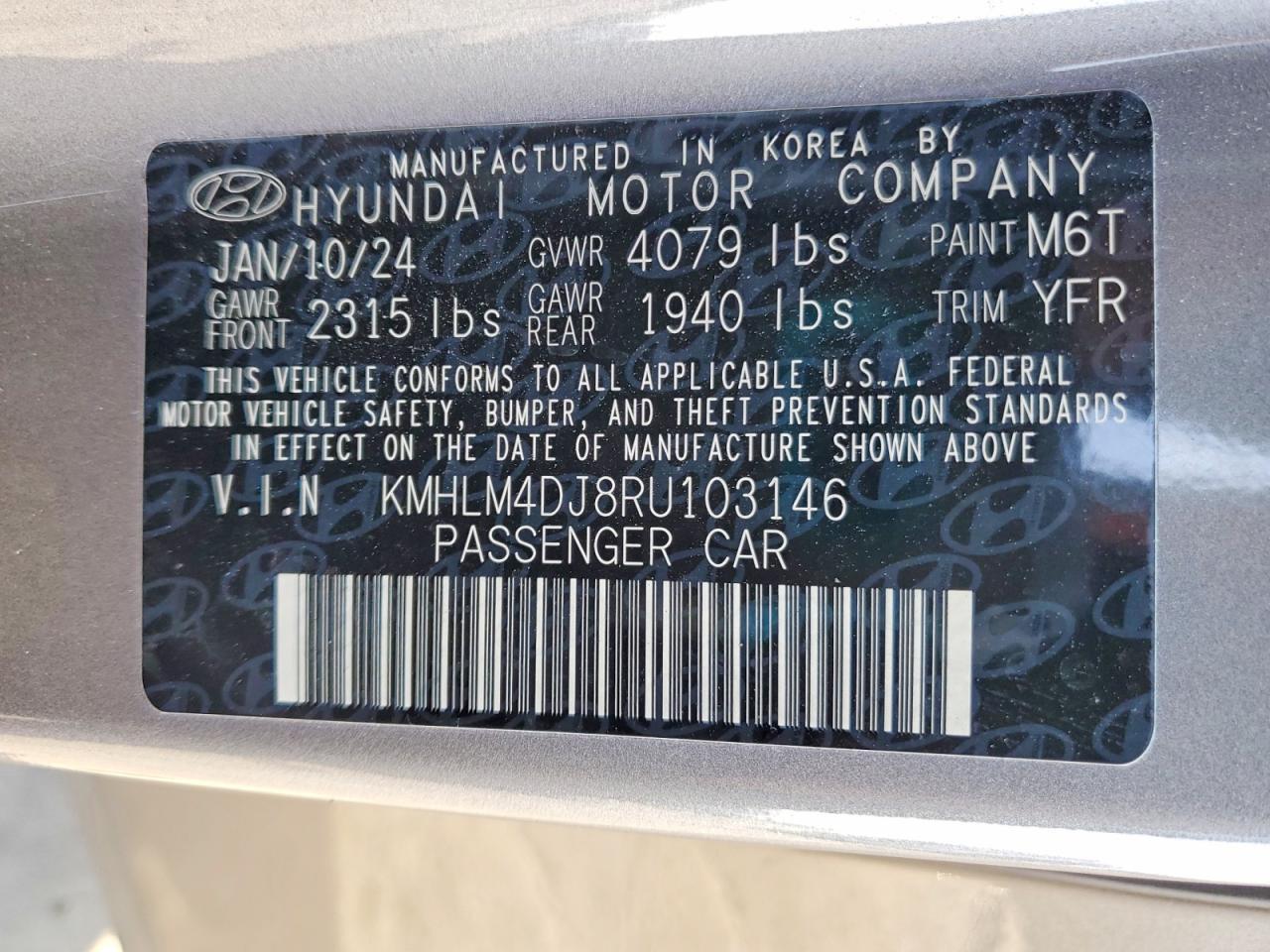2024 Hyundai Elantra Blue