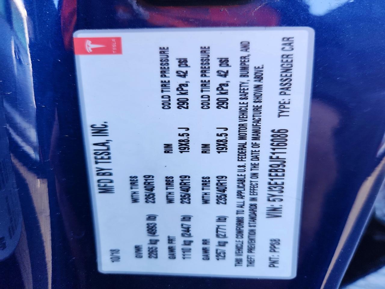 2018 Tesla Model 3