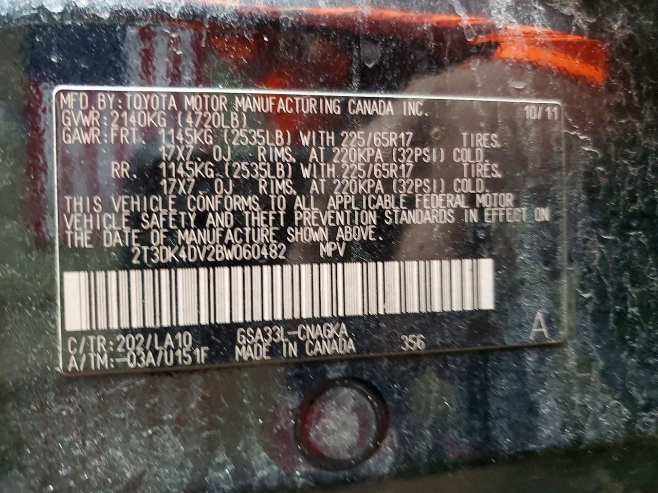 2011 Toyota Rav4 Limited