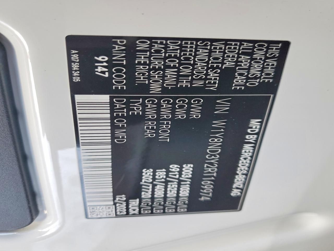 2024 Mercedes-Benz Sprinter 3500