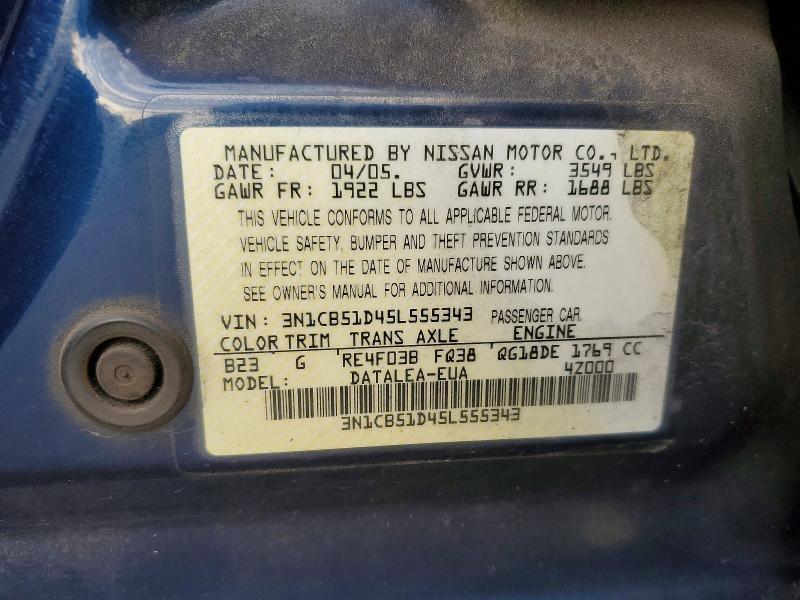 2005 Nissan Sentra 1.8