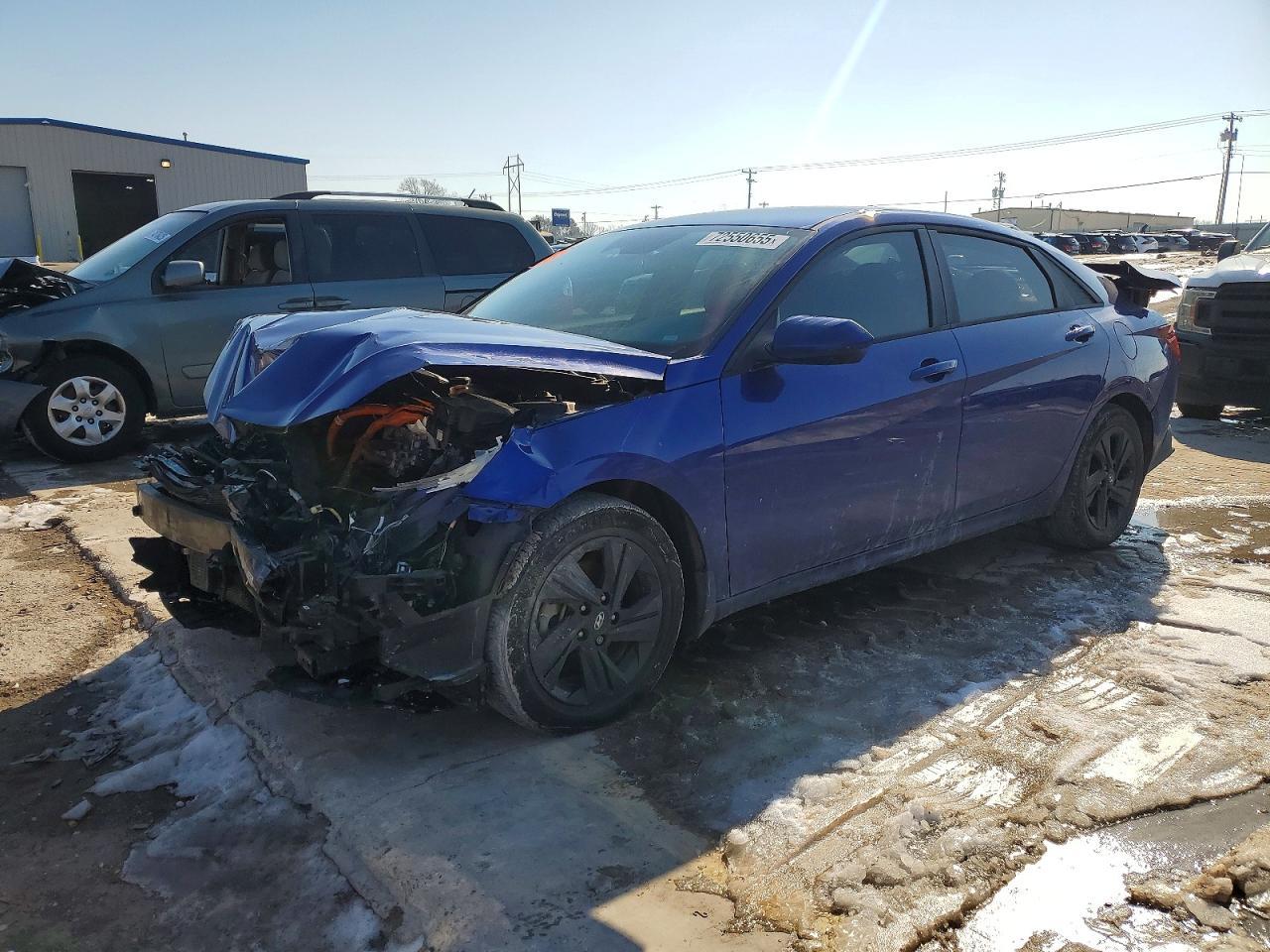 2022 Hyundai Elantra Hybrid Blue