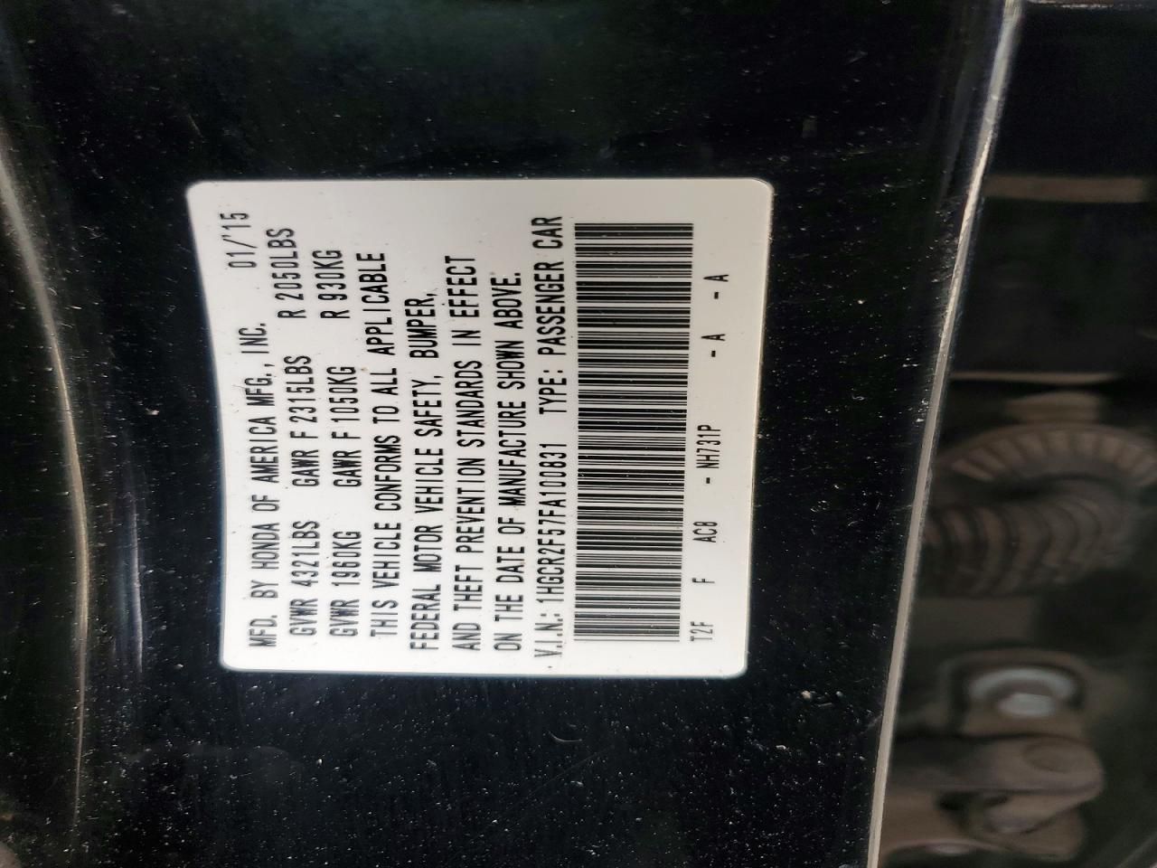 2015 Honda Accord Sport