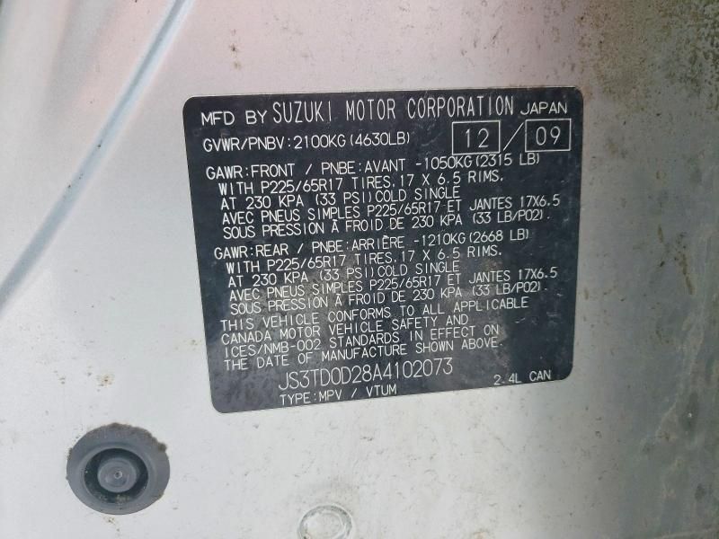 2010 Suzuki Grand Vitara Premium