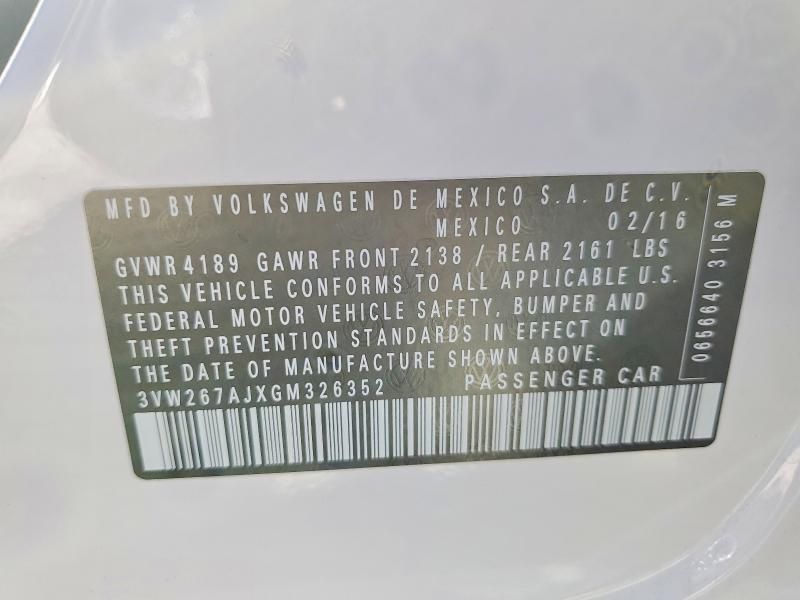 2016 Volkswagen Jetta s