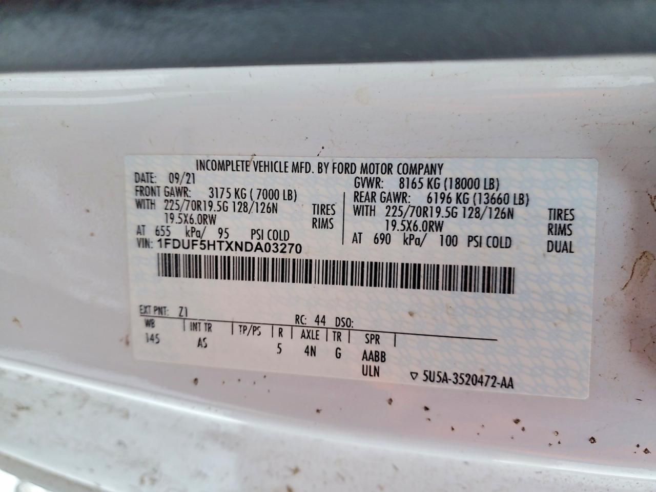 2022 Ford F550 Super Duty