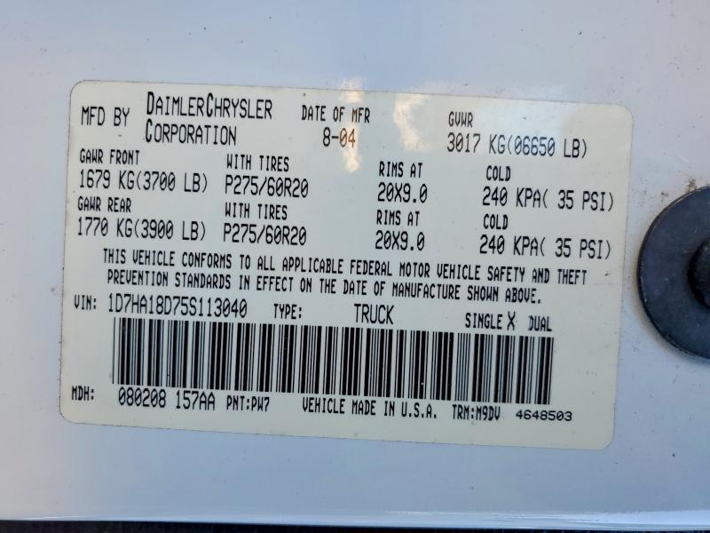 2005 Dodge RAM 1500 ST