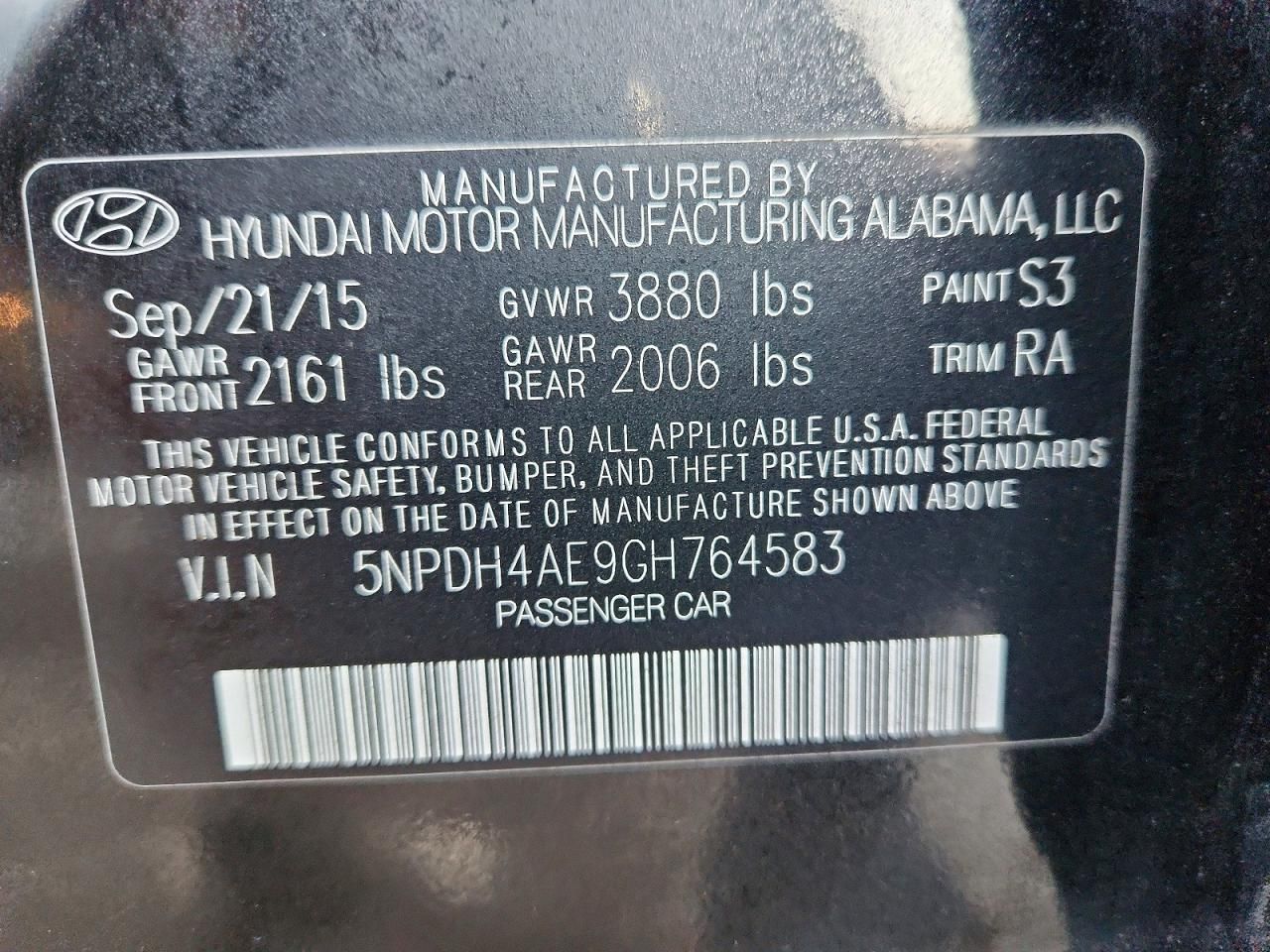 2016 Hyundai Elantra se