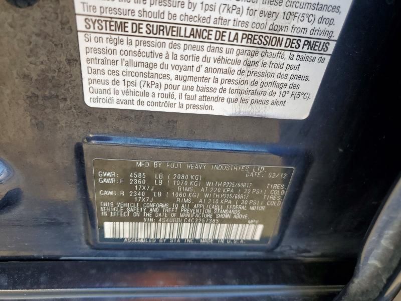 2012 Subaru Outback 2.5i Limited