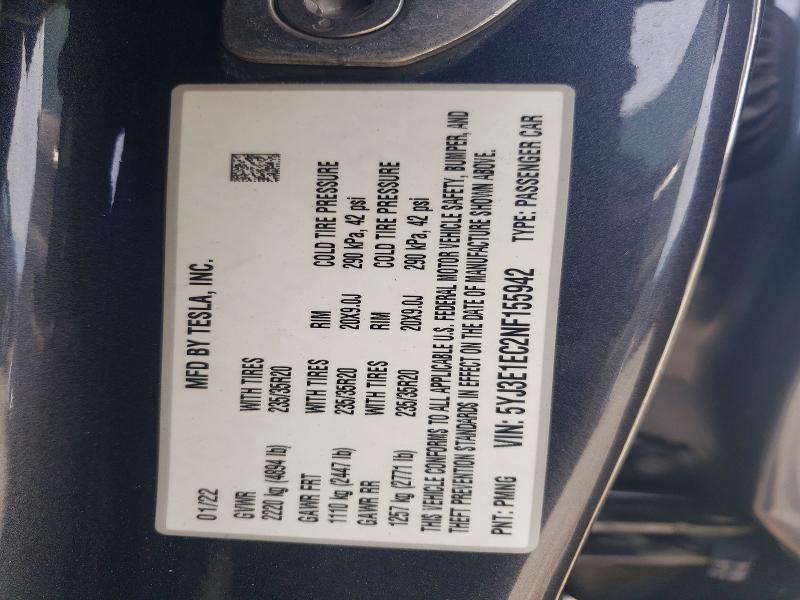 2022 Tesla Model 3