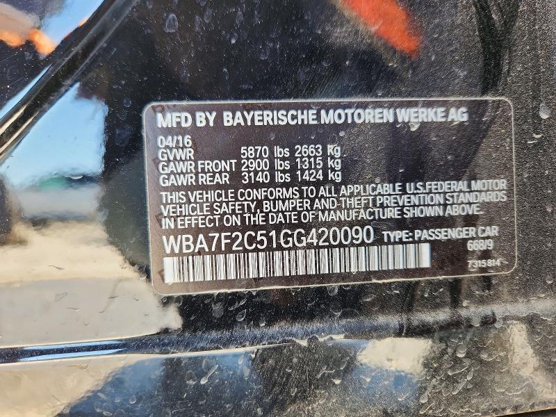 2016 BMW 750 xi