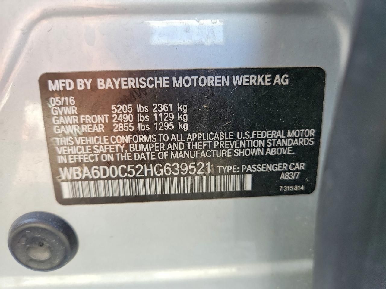 2017 BMW 640 i Gran Coupe