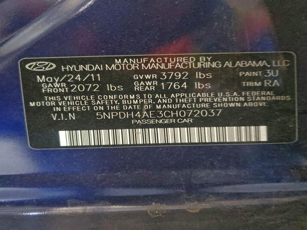 2012 Hyundai Elantra gls