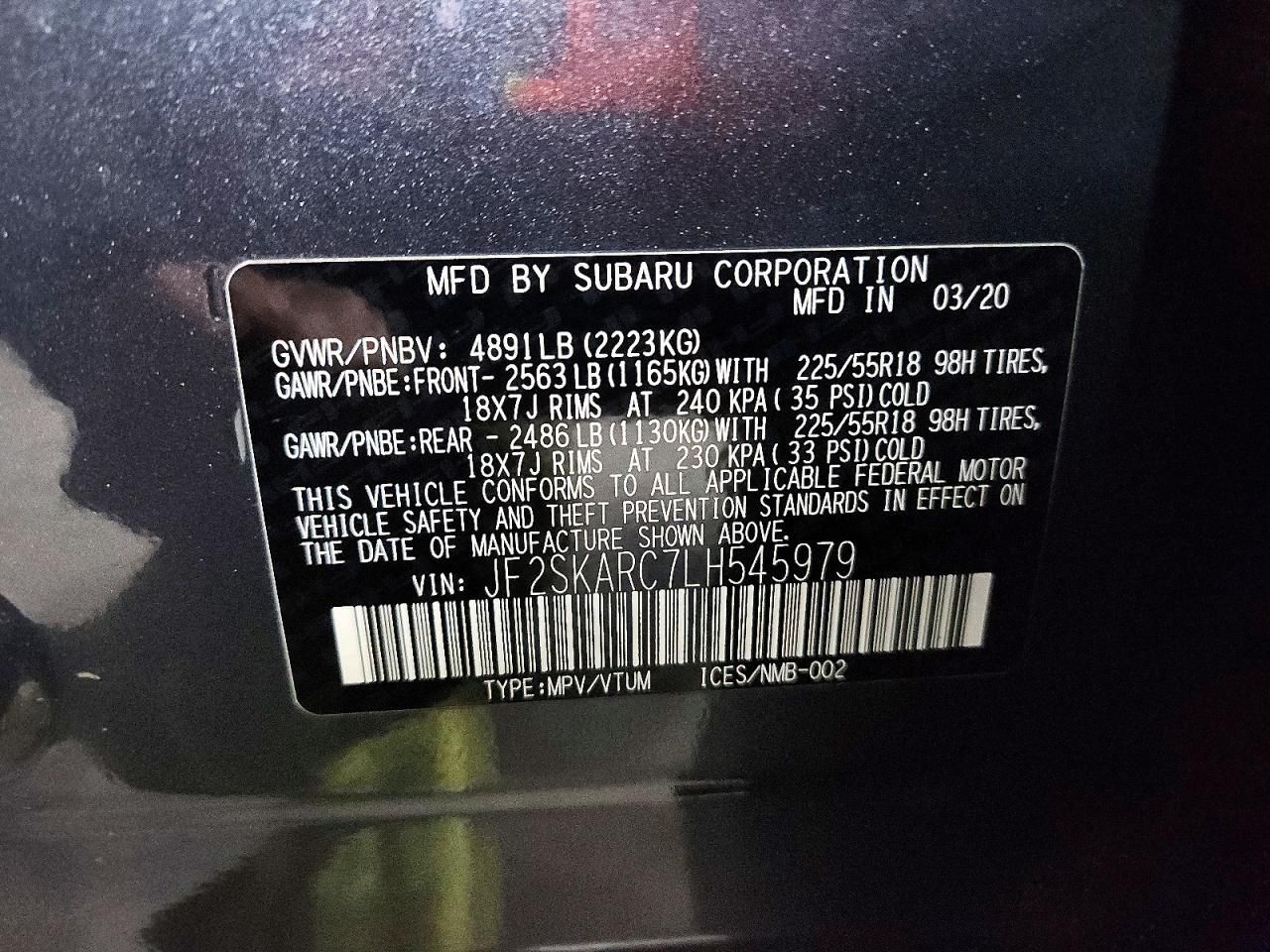 2020 Subaru Forester Sport