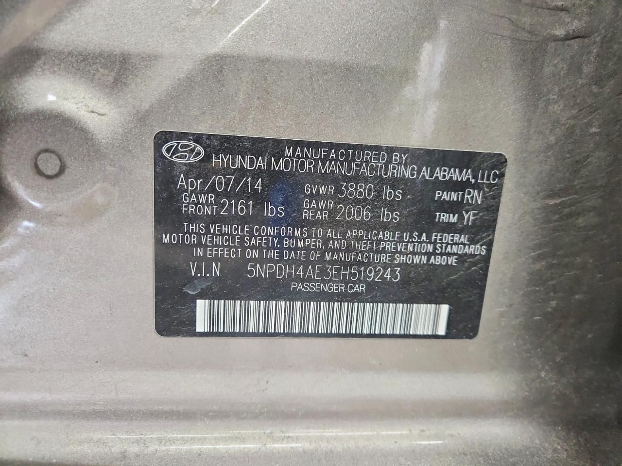 2014 Hyundai Elantra se