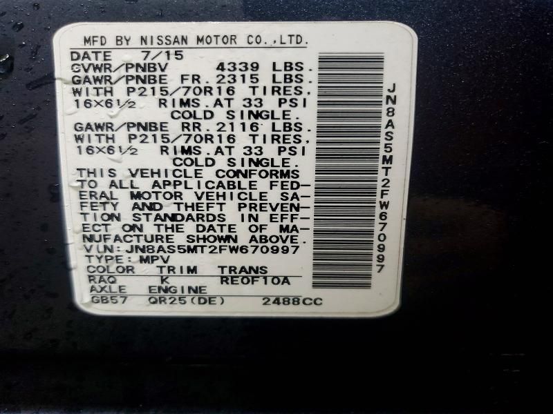 2015 Nissan Rogue Select s