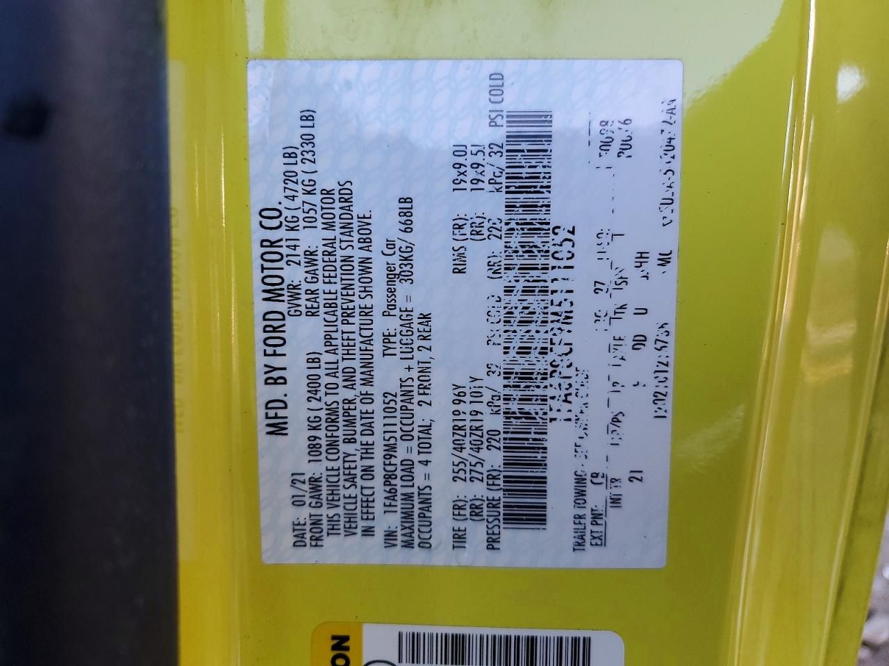 2021 Ford Mustang gt