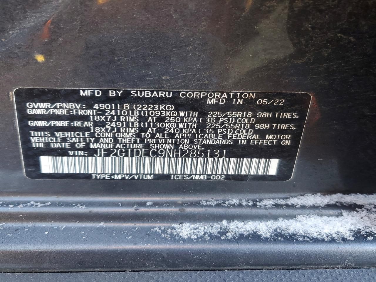 2022 Subaru Crosstrek Premium