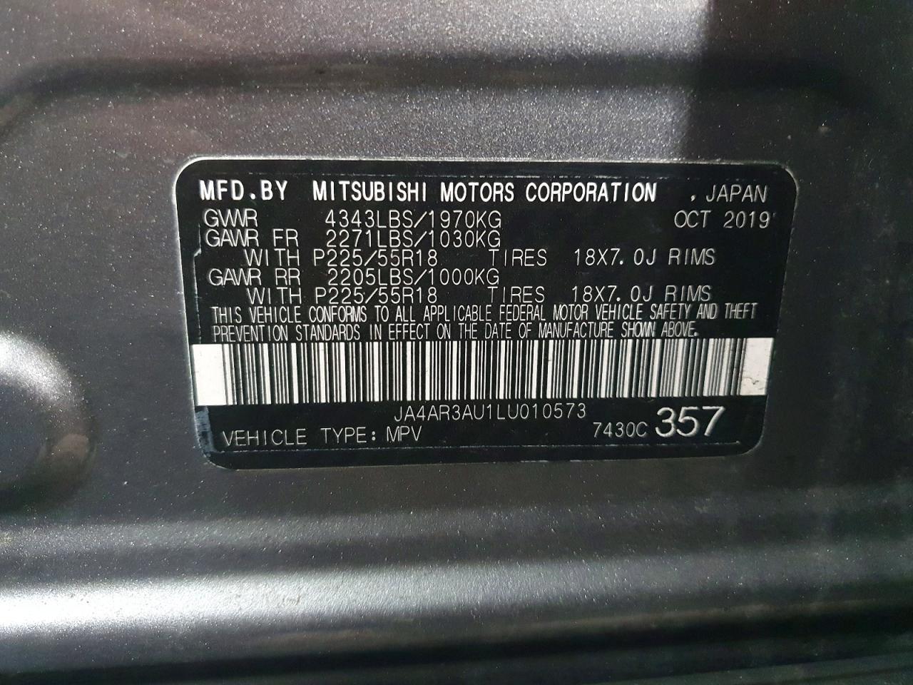 2020 Mitsubishi Outlander Sport es