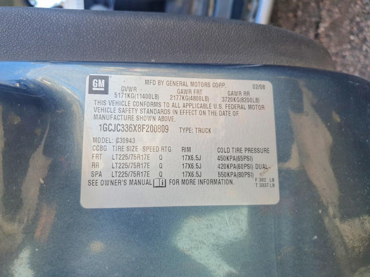 2008 Chevrolet Silverado C3500