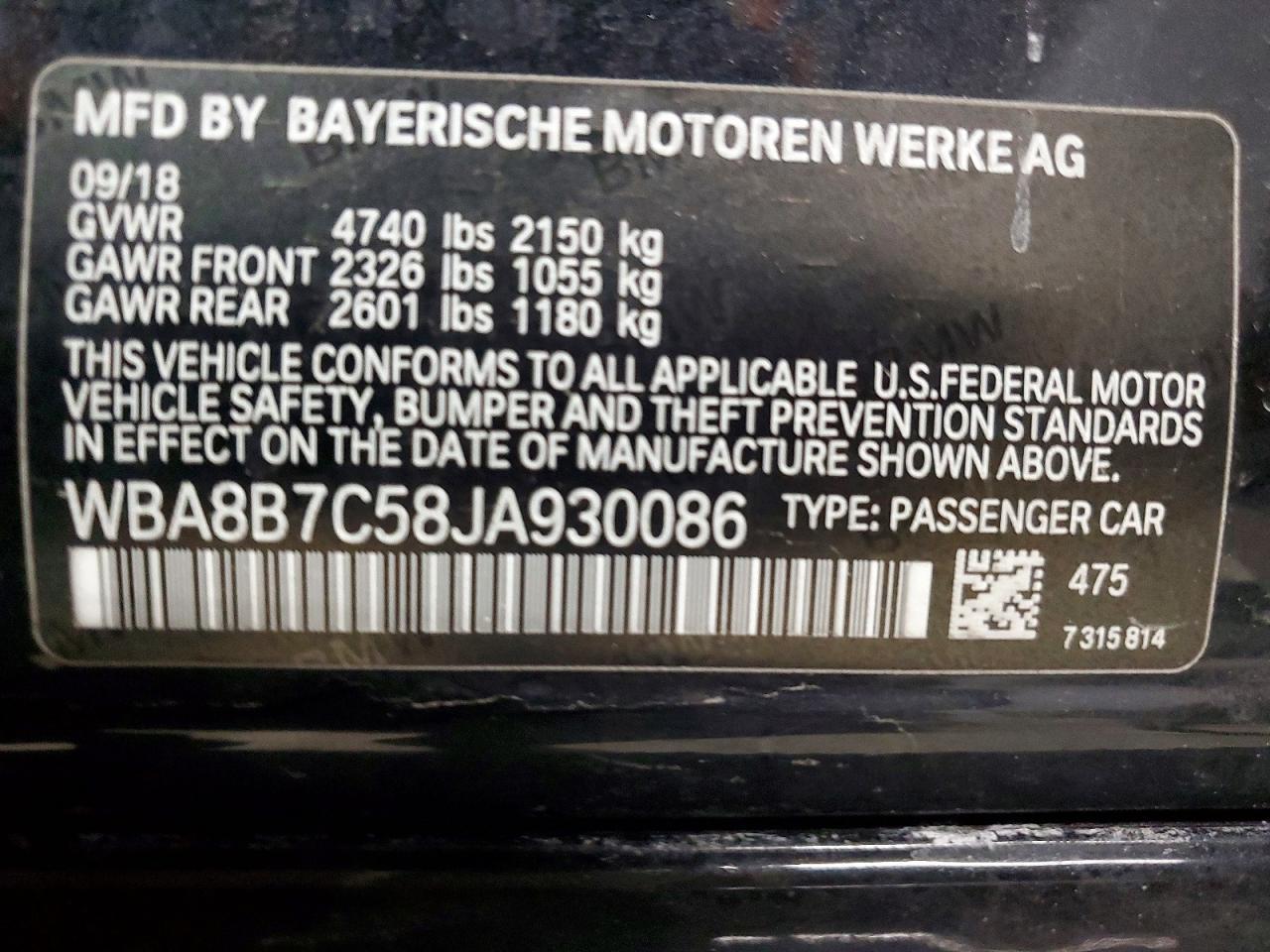 2018 BMW 340 xi