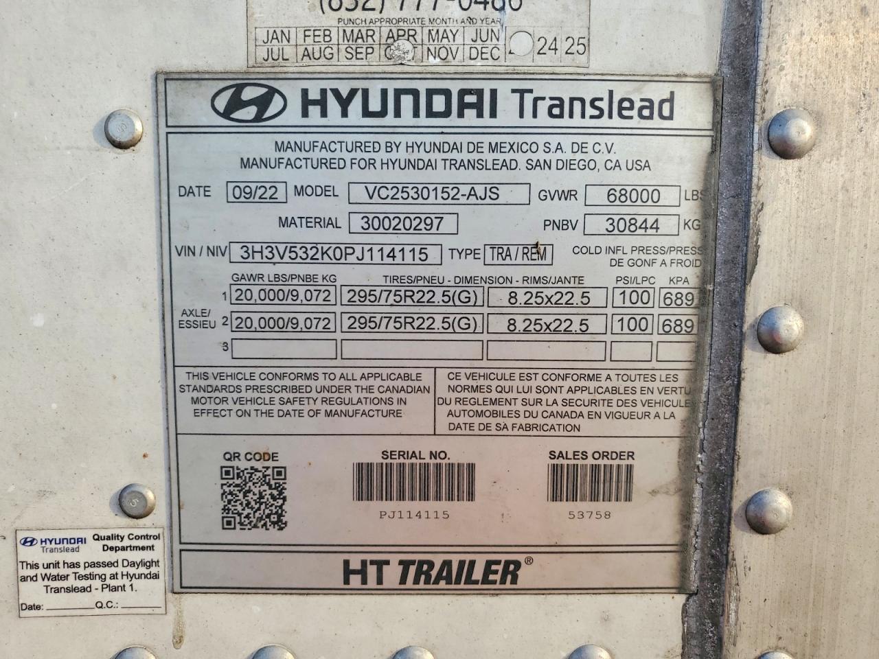 2023 Hyundai DRY Van-DRY Van Trailer