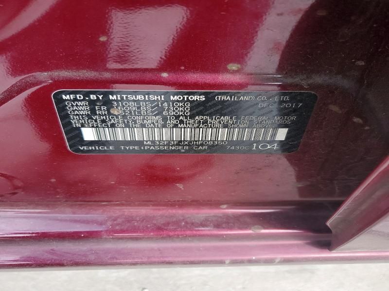 2018 Mitsubishi Mirage G4 es