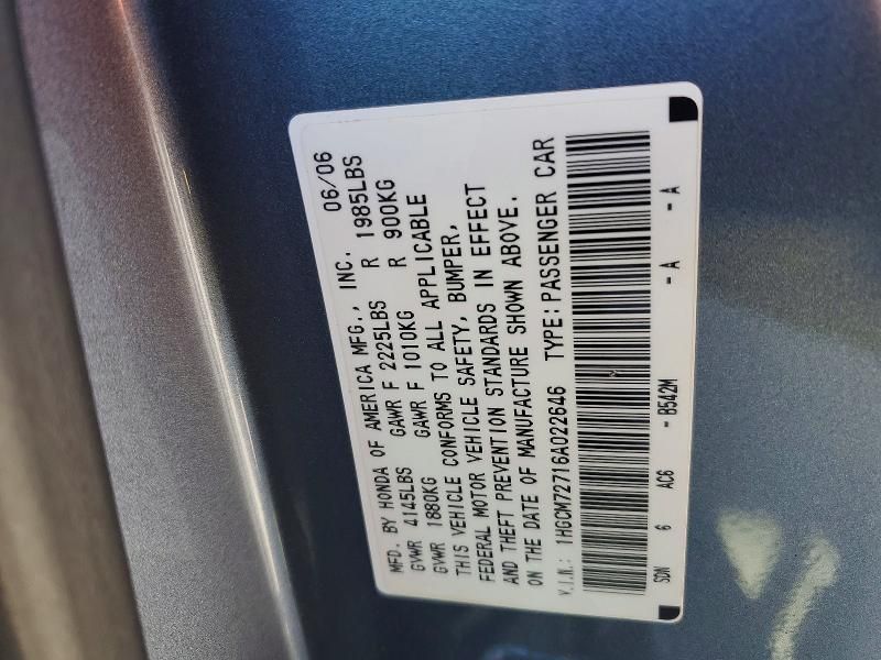 2006 Honda Accord ex