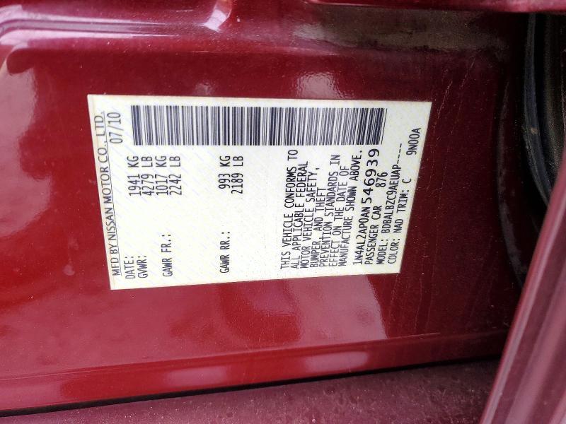 2010 Nissan Altima Base