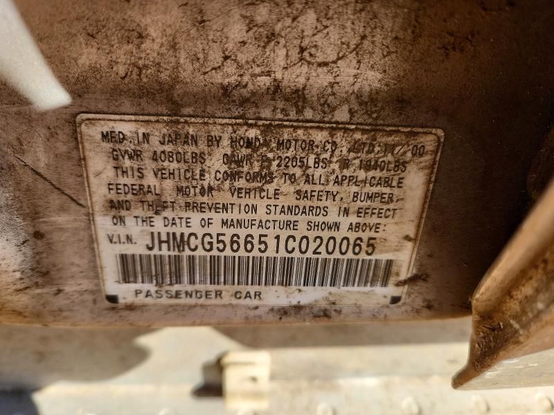 2001 Honda Accord ex