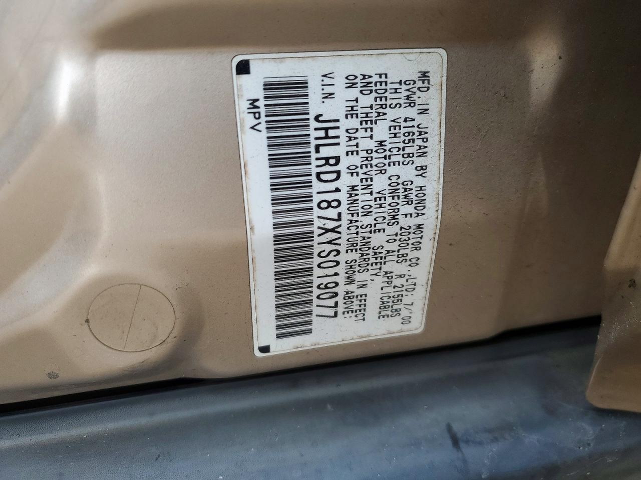 2000 Honda Cr-v se